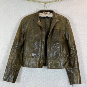 DNA Green Leather Jacket