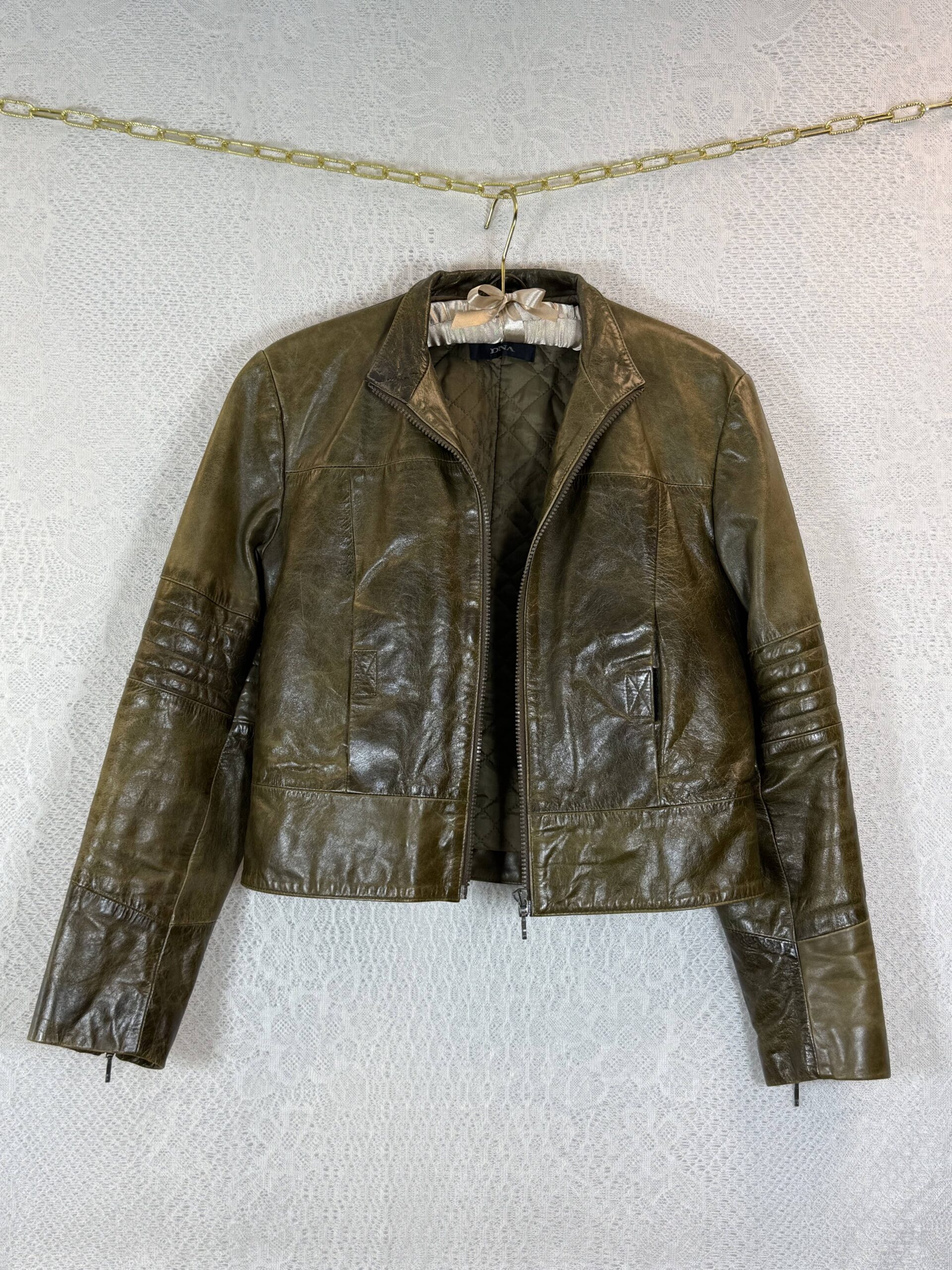 DNA Green Leather Jacket
