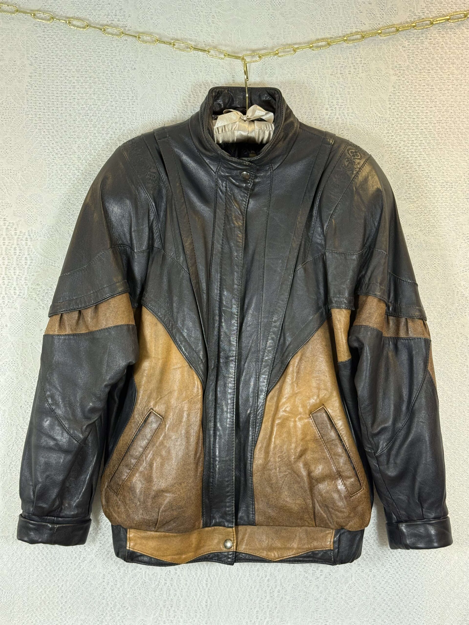 Salmi Leather Jacket With Details