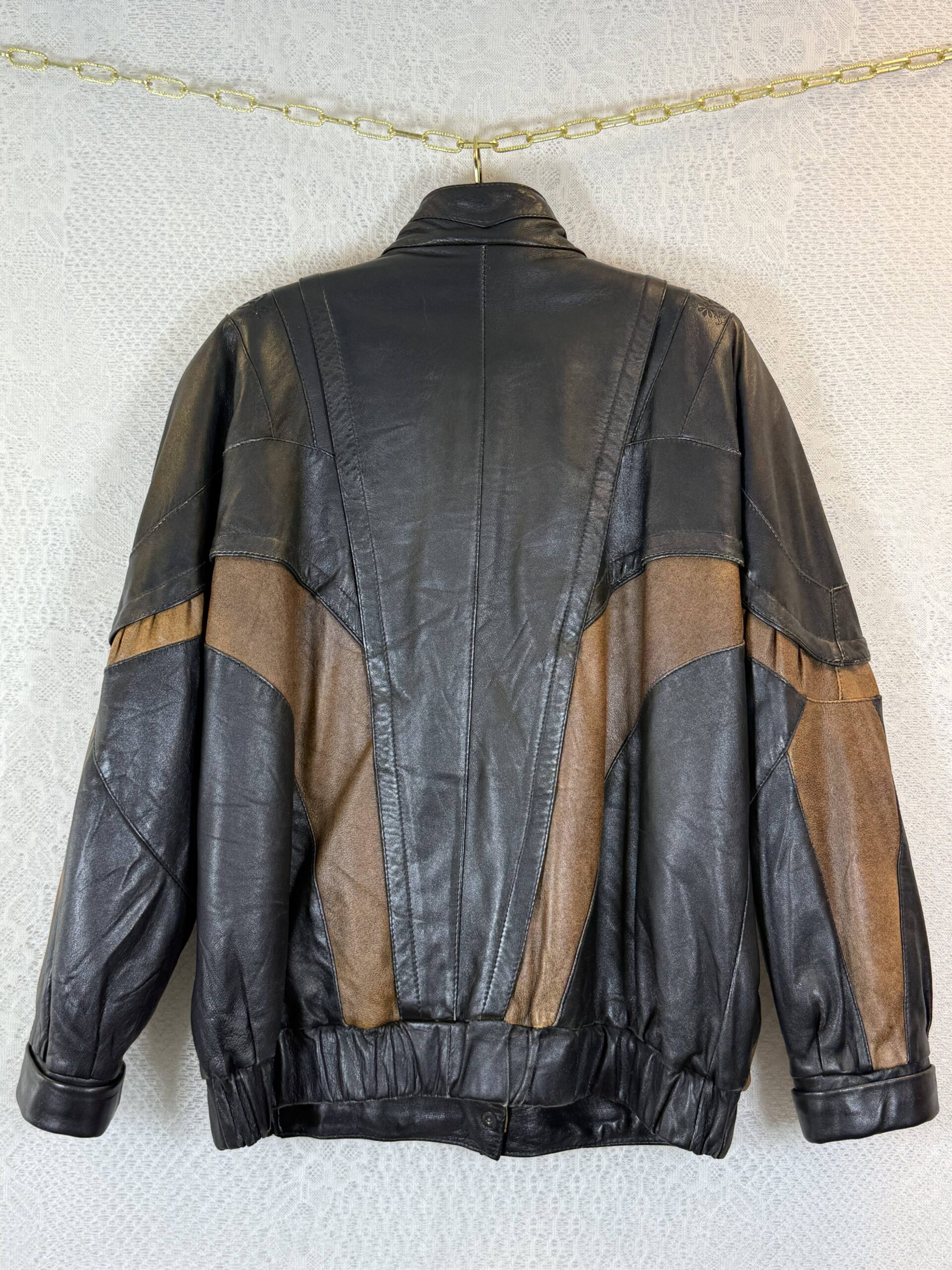 Salmi Leather Jacket With Details