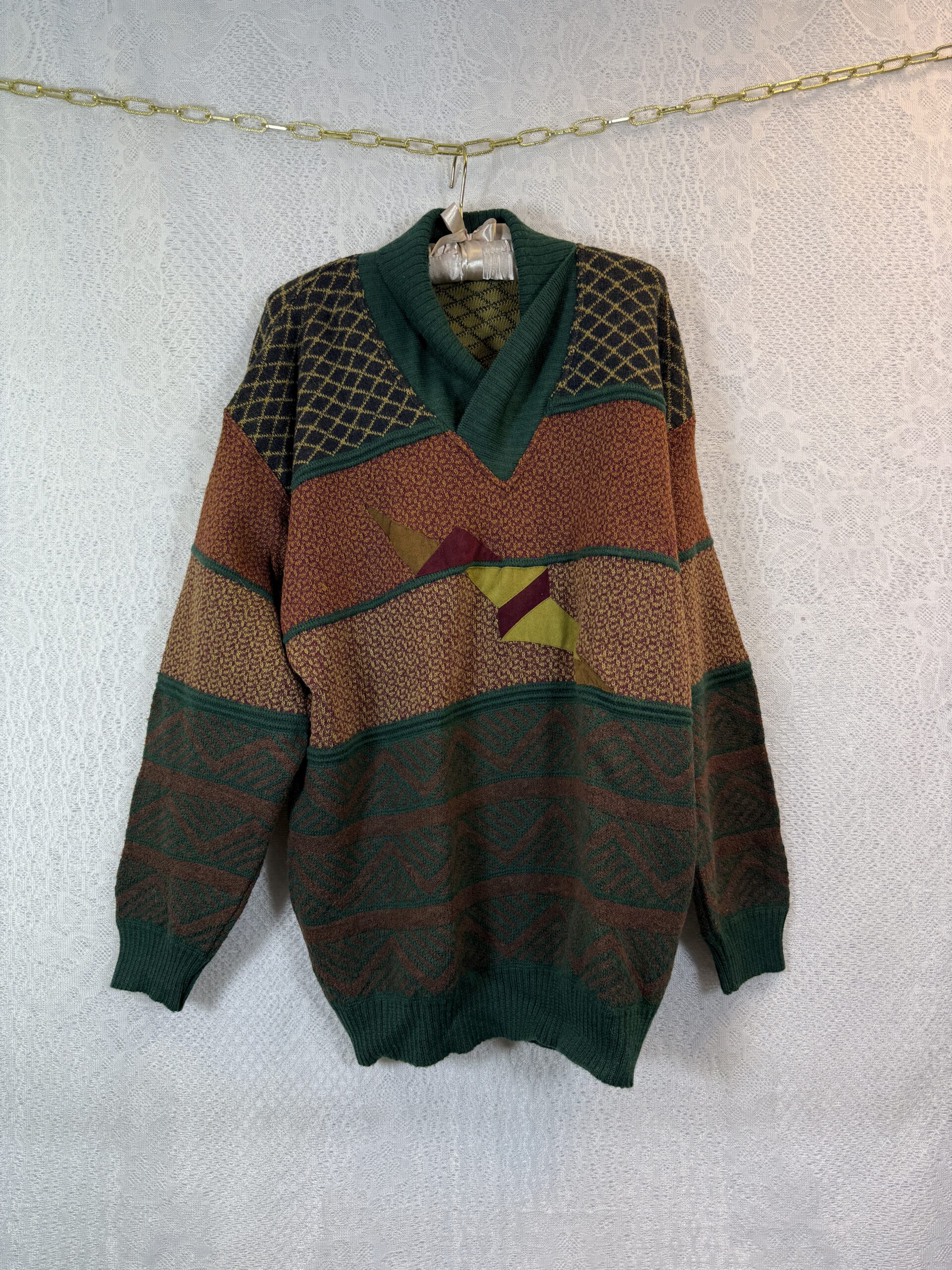 Point wool sweater