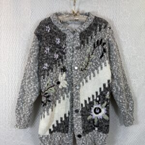Vintage WAN SHENG Mohair Knit Cardigan Sweater