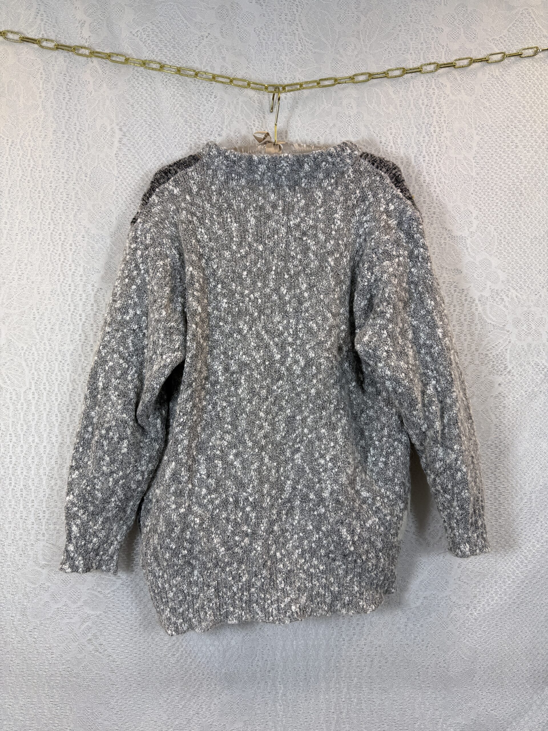 Vintage WAN SHENG Mohair Knit Cardigan Sweater