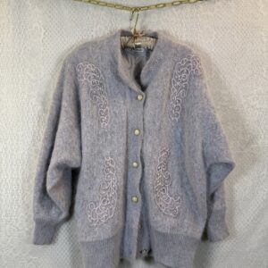 Vintage SHINE angora cardigan