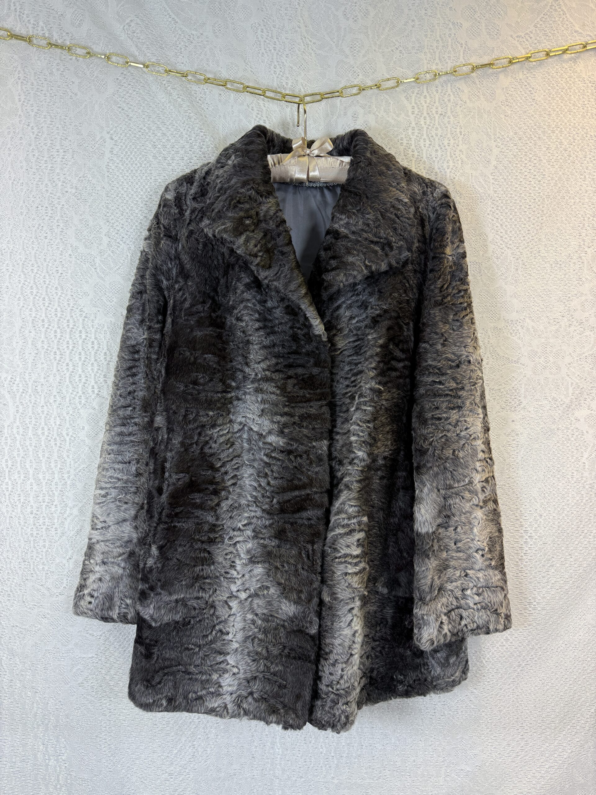ROSENBERGER MÖNCHENGLADBACH Gray Real Fur Coat