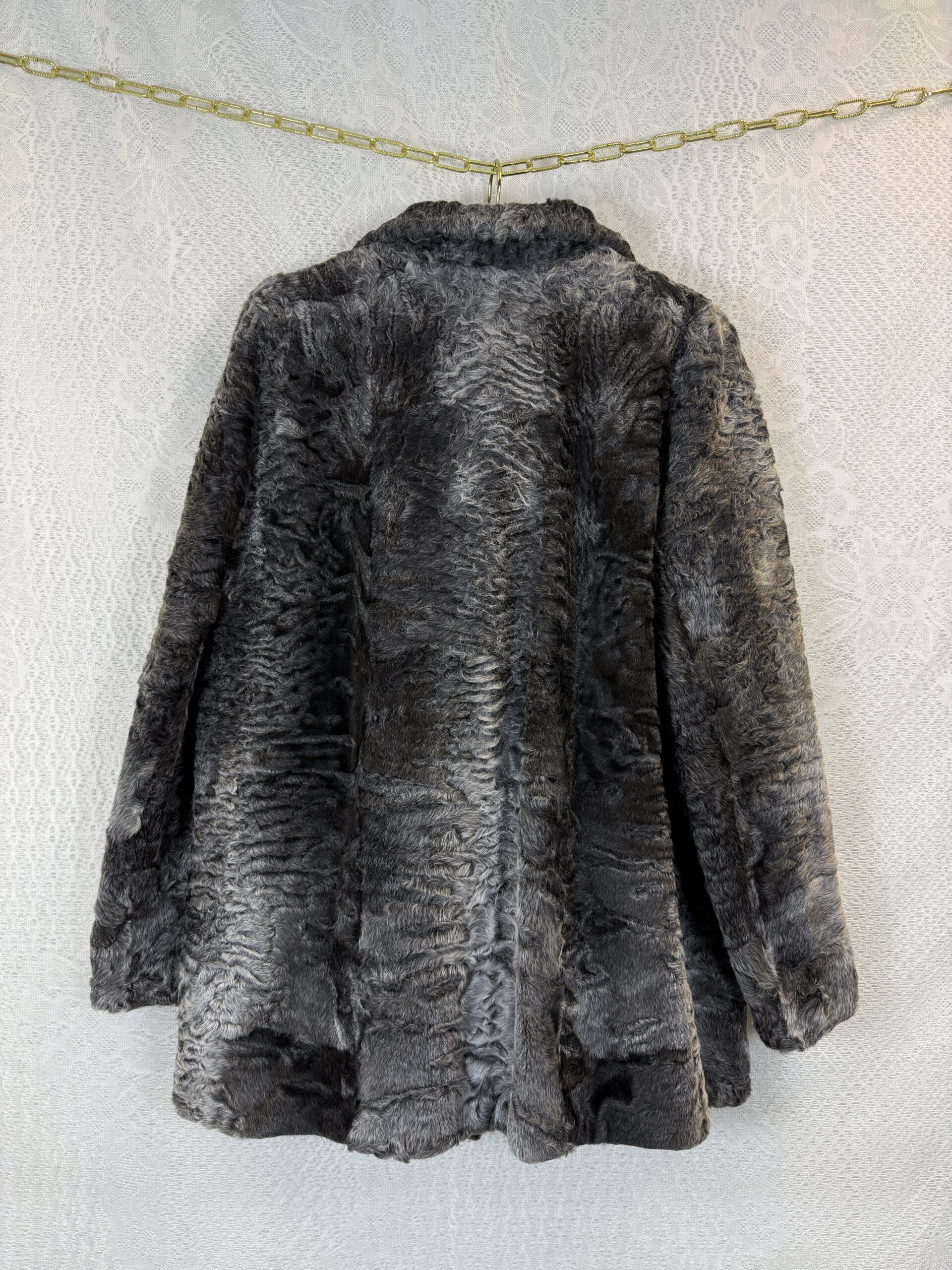 ROSENBERGER MÖNCHENGLADBACH Gray Real Fur Coat